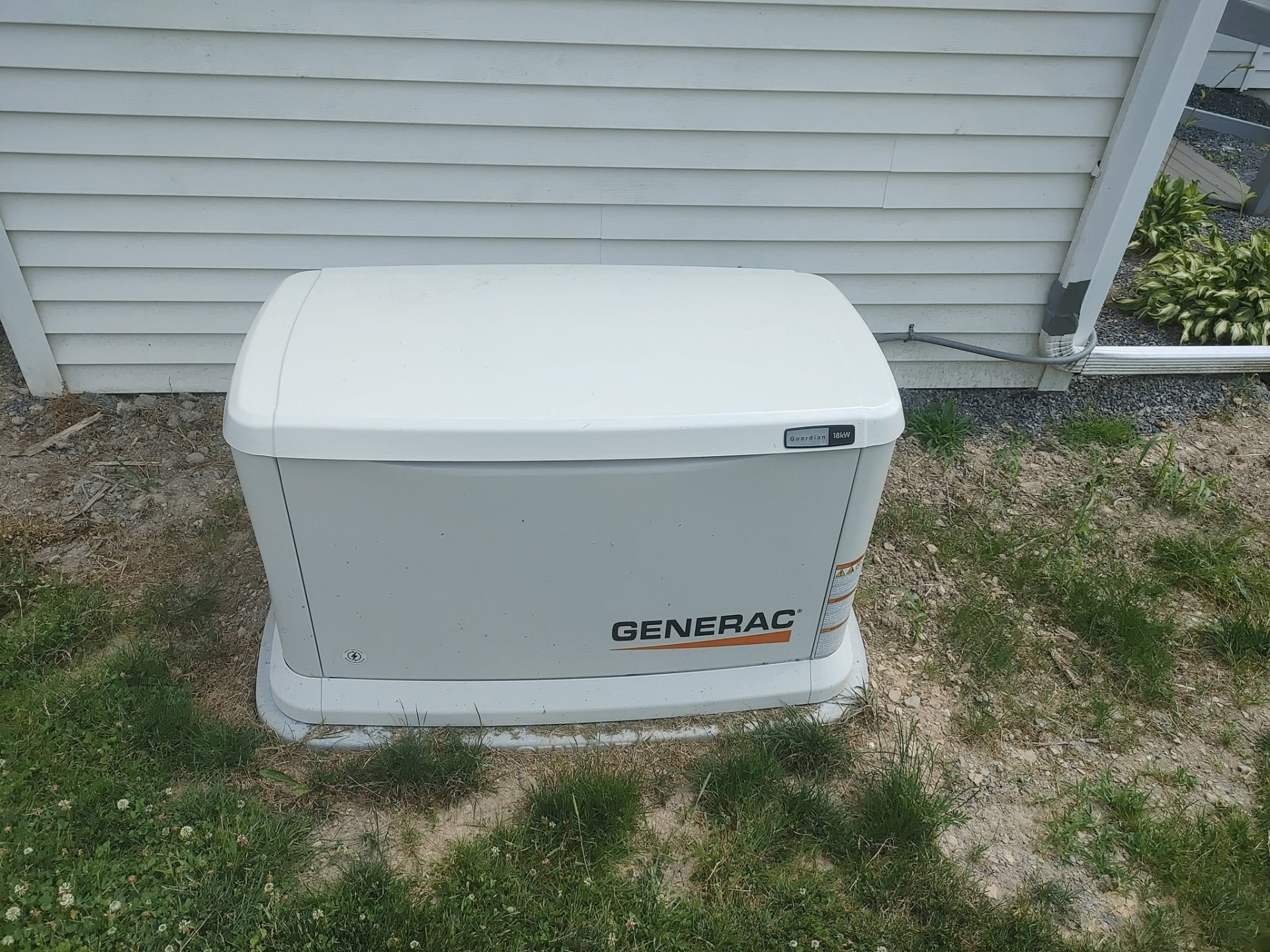 Generac standby generator installed at a Pennsylvania home